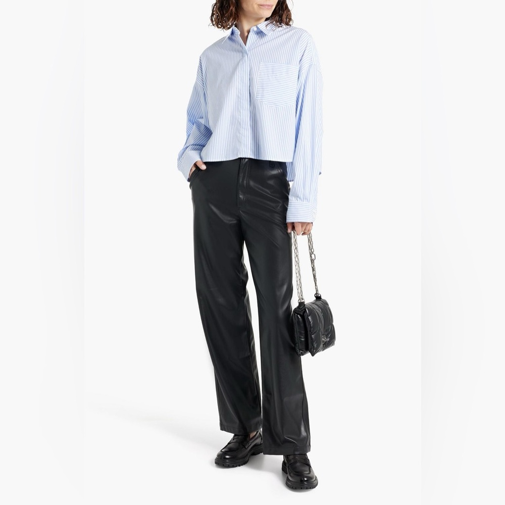 RAG & BONE Sid Faux Leather Cargo Pants - size (26)